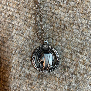 Sterling Silver Religious Mother Mary Necklace
